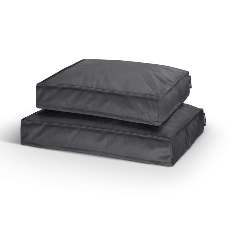 Nairne Polyester Pet Bed, 15cm H x 90cm W x 78cm D, Dark grey