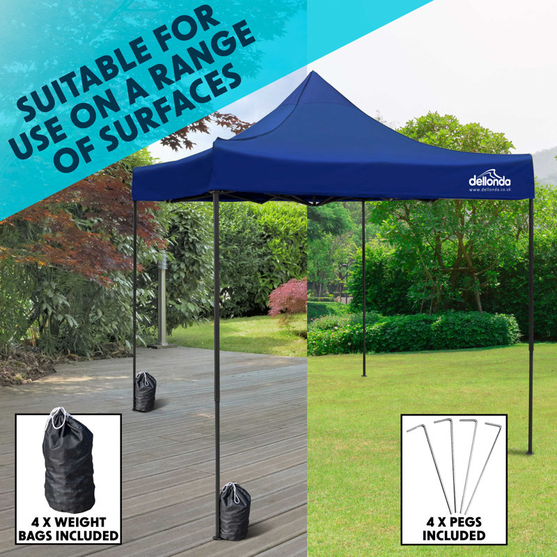 Premium 3m x 3m Steel Pop-Up Gazebo, Blue