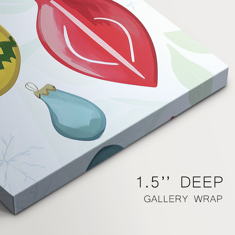 CV de Noël, art sur toile tendue sur mesure - 3 pièces
