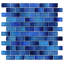 Splash 1X2 Polished Glass Mosaic Tile-369948986
