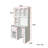Multifunctional Computer Desk With 90 Degree Rotating Desktop-970807931