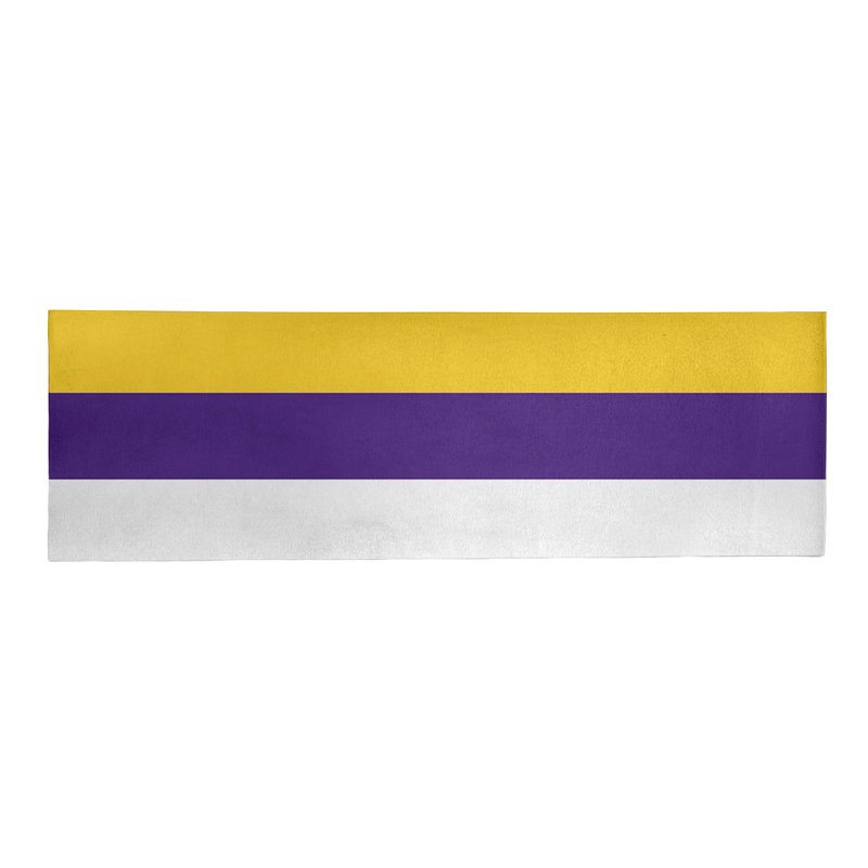 Tapis mauve/jaune, Tapis de couloir 2 pi 6 po x 8 pi