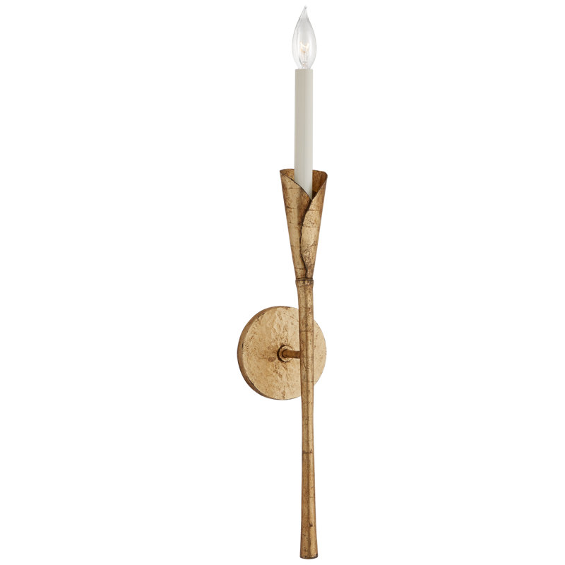 Chapman & Myers Aiden Tail Sconce, Gilded Iron