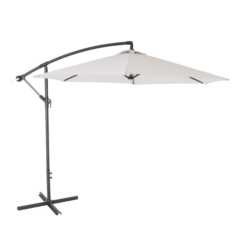  3m Cantilever Parasol Light Grey