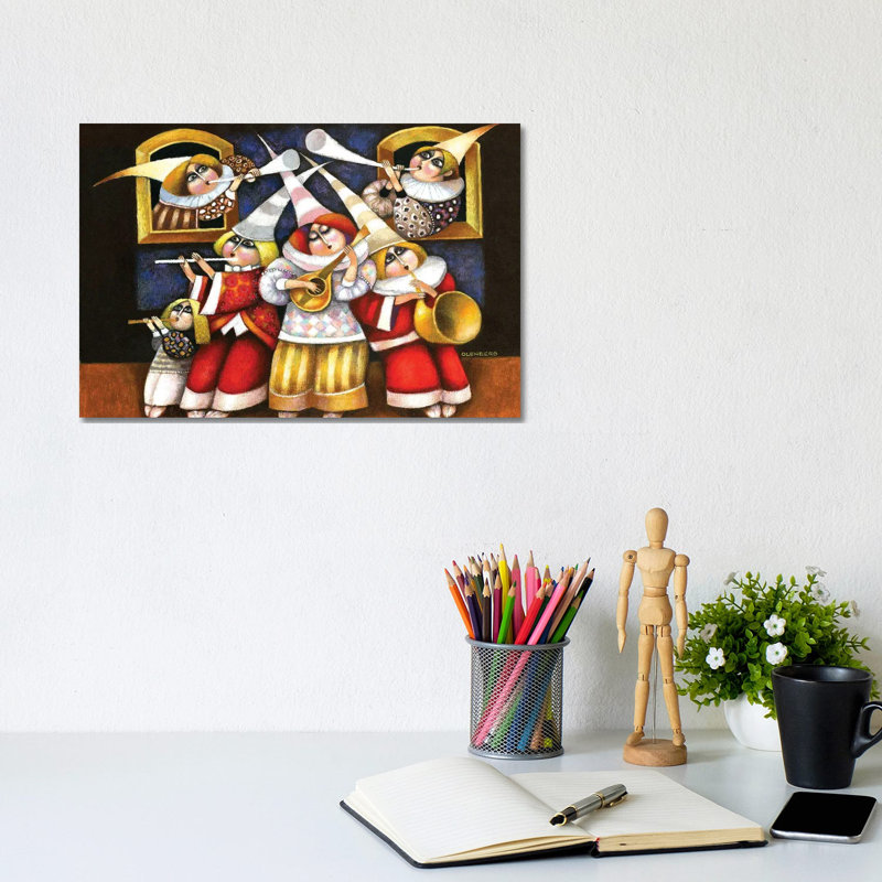Musicians by Art Mirano - Wrapped Canvas Print, 20.32 cm H x 30.48 cm W