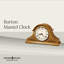 Horloge traditionnelle Burton, boîtier en bois franc Tambour avec carillon triple harmonique, verre convexe, volume réglable