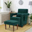 Fauteuil d'appoint moderne en molleton berbère avec repose-pieds et coussin de taille pour le salon-378526572