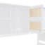 Lit de jour simple en bois avec lit gigogne et armoire - Style attrayant, avec cadre blanc-6540955-6540954