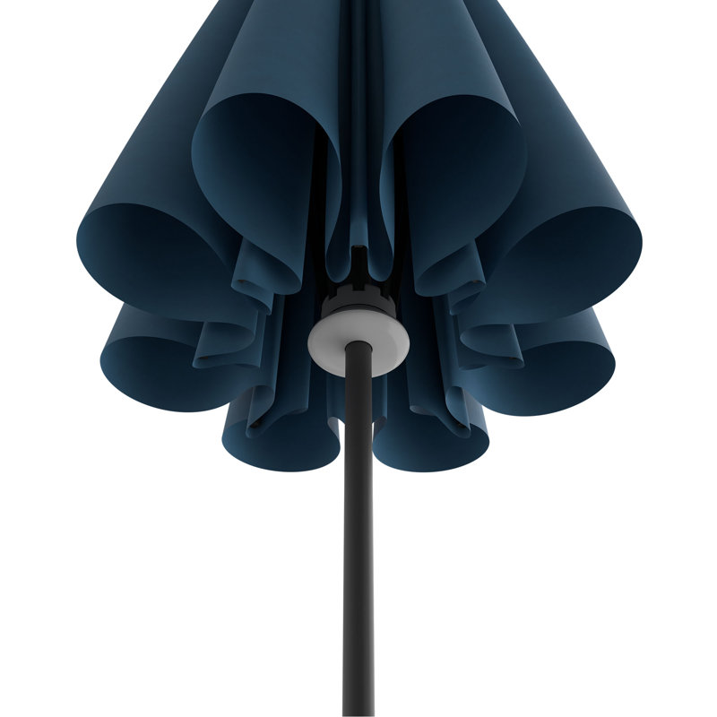 Pasticallo Paramount Series Smart Umbrella With Remote, Wind Sensor, Solar Panel, Led Center Lighting, Removeable Led Lighting Strip, Sunbrella Spectrum