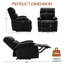 Petit fauteuil inclinable manuel pour adultes, similicuir-37633434