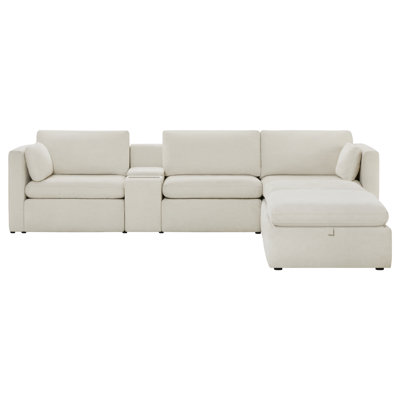 Winfree 5- Piece Upholstered Sectional With Console