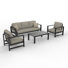 Dulcie 5 Person Seating Set With Sunbrella® Cushions