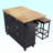 Solid Wood Top Kitchen Island Set-97851640