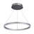 Tania 24-in Integrated LED Pendant Light Height Adjustable ETL Certified Circular Chandelier