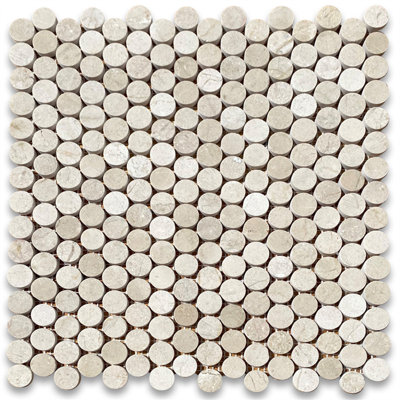 12" x 11" Marble Mosaic Wall & Floor Tile