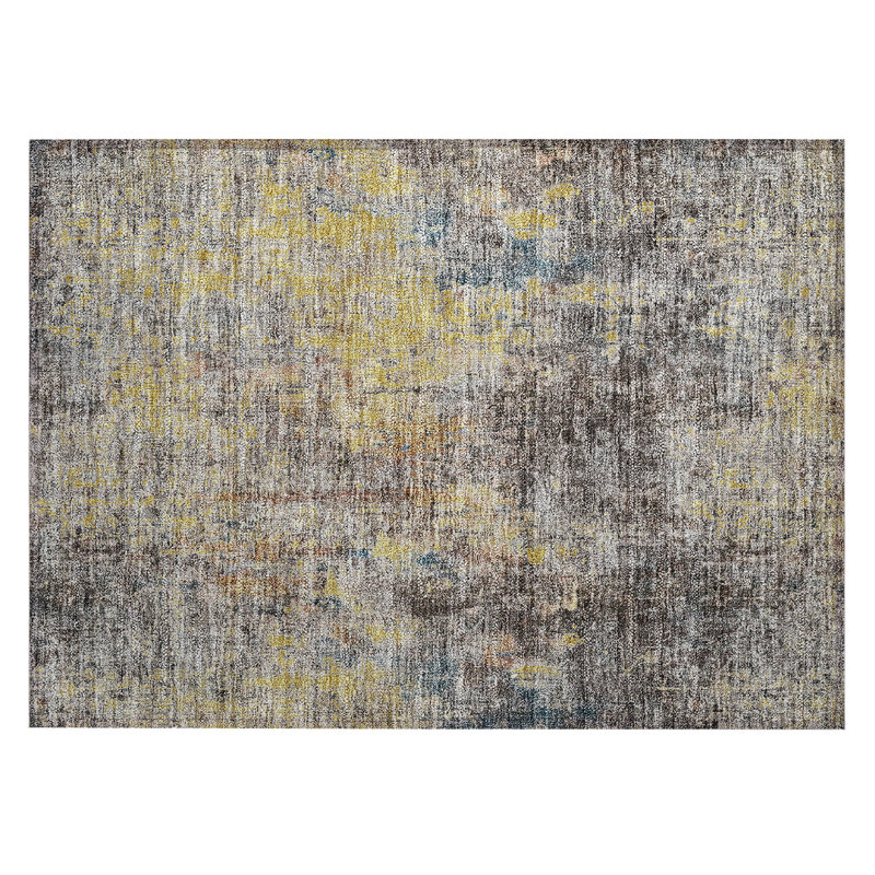 Fargo Washable Abstract Indoor / Outdoor Rug, Rectangle 1'8" x 2'6"