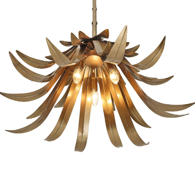 Luminaire suspendu 3 lumières Kabo, Laiton