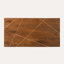 Table basse rectangulaire avec incrustations en laiton 49,21 po x 25,59 po x 17,72 po Rayos