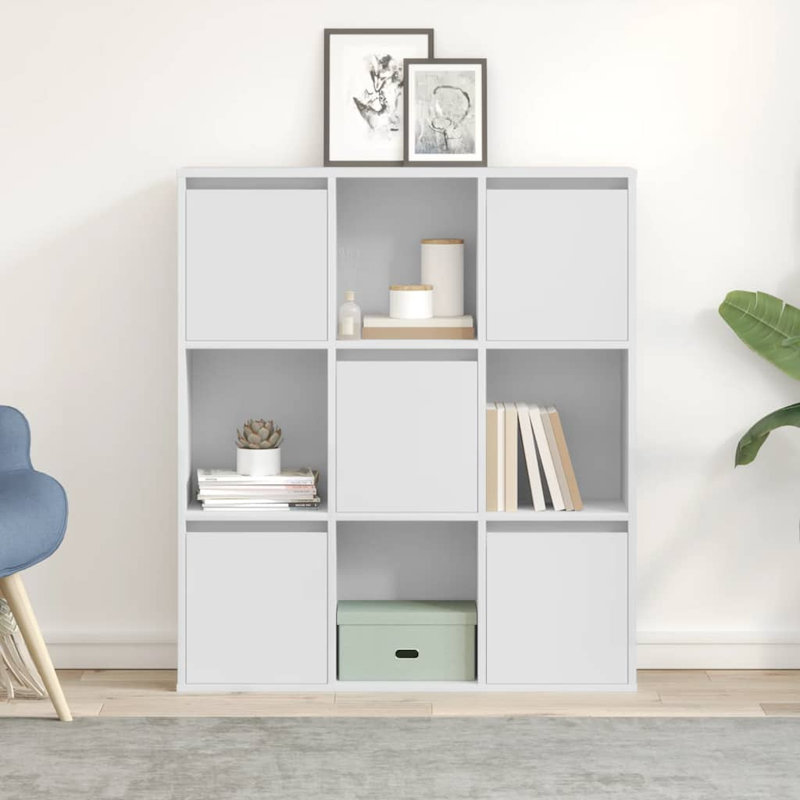 Bookcase 89X24x101.5 Cm Engineered Wood, White