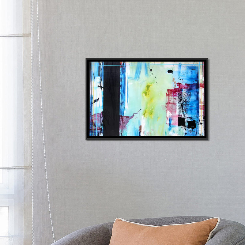 «Busy» par Jason Forcier, reproduction d'art sur toile tendue, H 18 po x l 26 po x P 1,5 po, Toile avec cadre noir