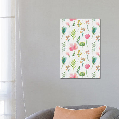 Happy Flora by Seven Trees Design - Wrapped Canvas Gallery-Wrapped Canvas Giclée