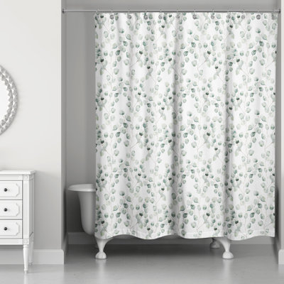 Rideau de douche simple Eucalyptus