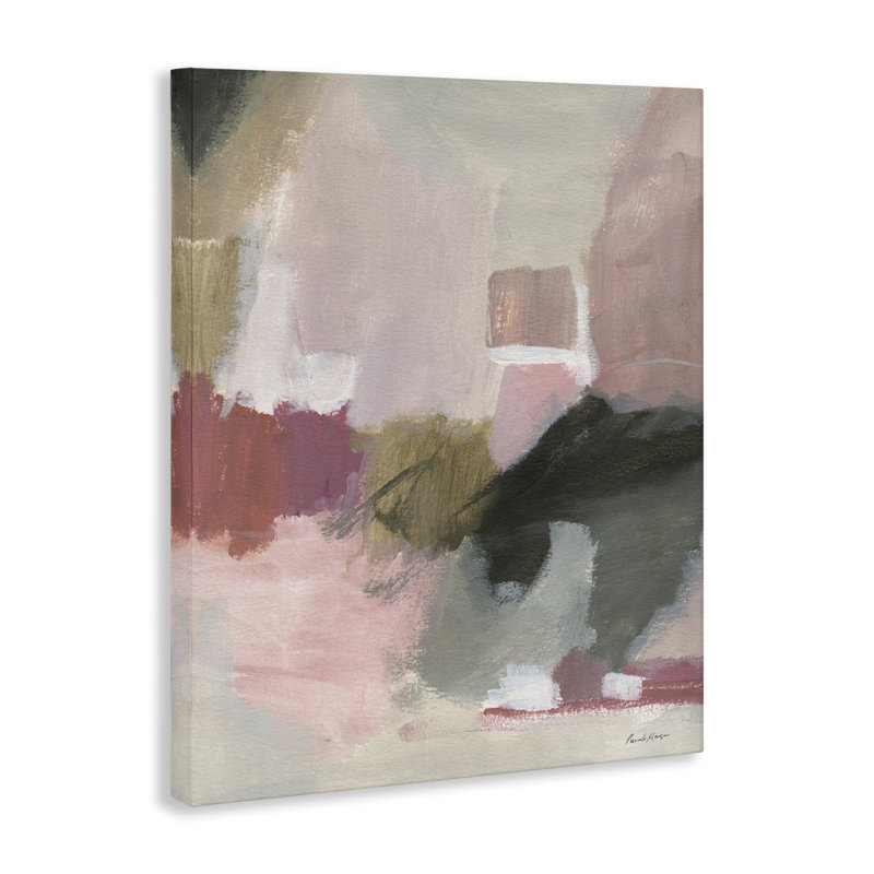 Art mural sur toile Blush Tones Abstraction, design par Pamela Munger, H 48 po x l 36 po
