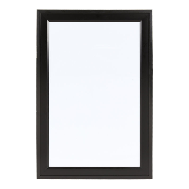 Designovation Bosc encadrée Gris Tissu Lin Archiver 18.5x27.5 blanc