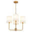 Montelle 4-Light Dimmable Fabric Shade Chandelier