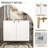 2 Door  Locker Accent Cabinet With  Spindle Legs And Triangular Handles-1892268760
