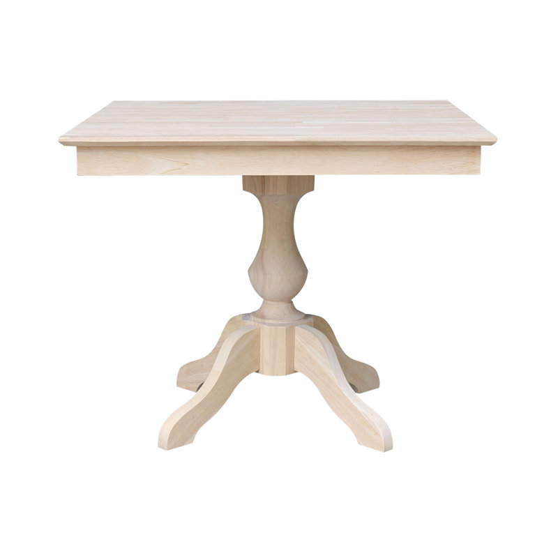 5 - Piece Rubberwood Solid Wood Dining Set