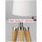 Daviya 60.5'' Pine Style Tripod Floor Lamp