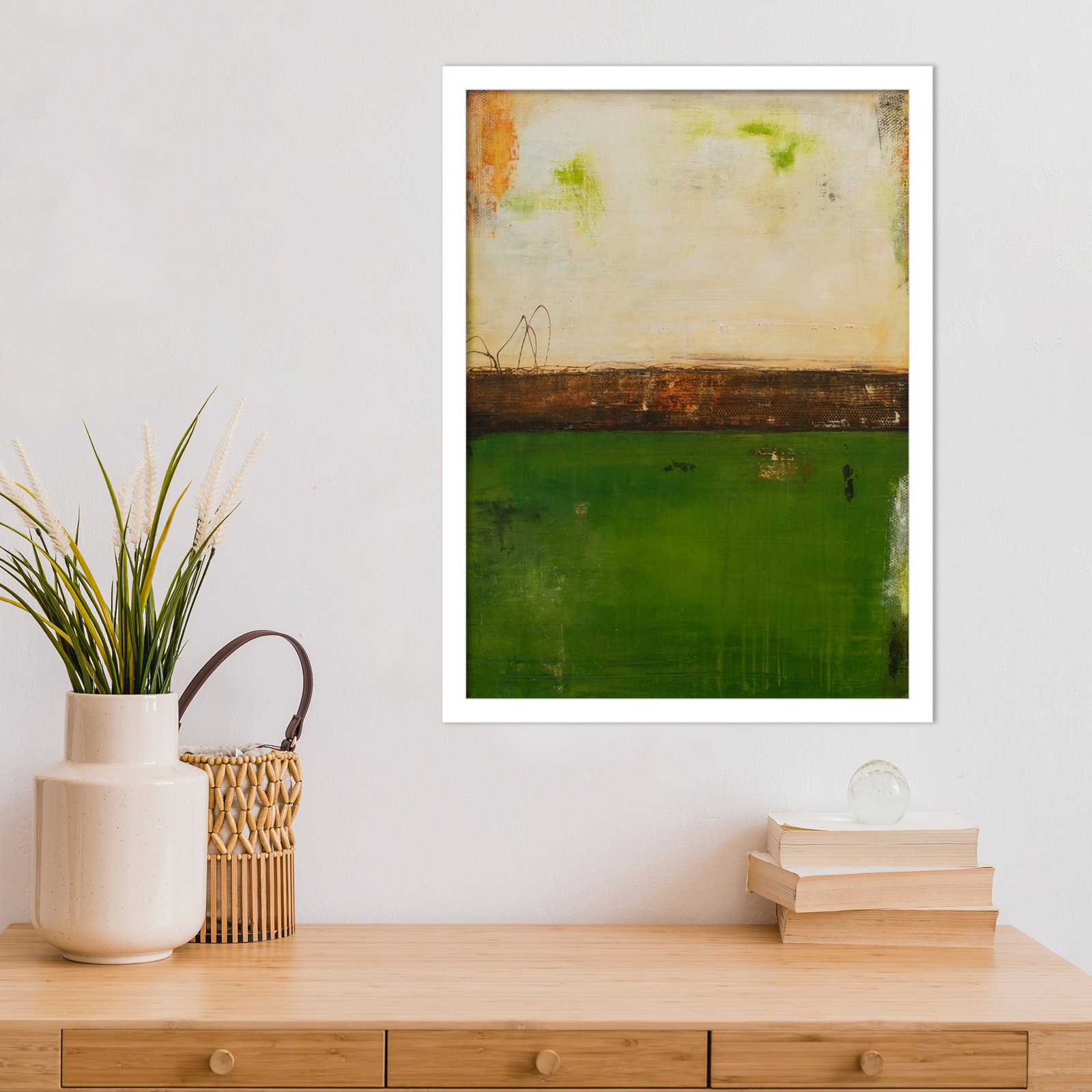 Forest Hill Trail Print by Erin Ashley, 21" H x 16" W, White