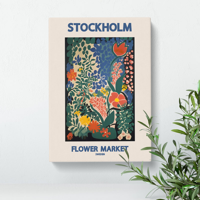 Stockholm Flower Market Exhibition 1 - Wrapped Canvas, 50cm H x 35cm W x 3cm D