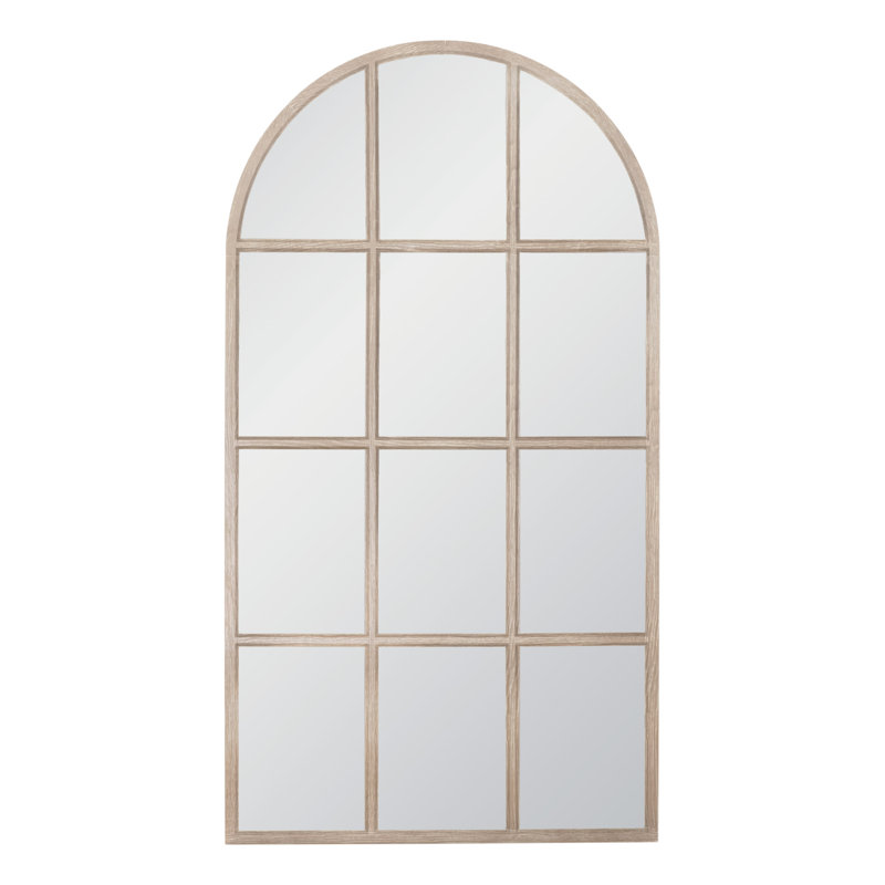 Miroir quadrillé arqué