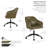 Flannigan Faux Leather Swivel Office Chair-667724060