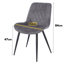 Aspen Rectangular Dining Table with 4 Diamond Stitch Upholstered Fabric Chairs - Modern Dining Set-298263673-298263654