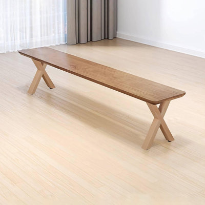 2Pcs Wooden Table Legs Desk Table Bench Furniture X-Shaped Frame Legs DIY