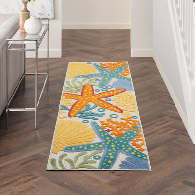 Tapis transitionnel multicolore Newton
