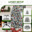 Lighted Artificial Pine Christmas Tree-1354857008