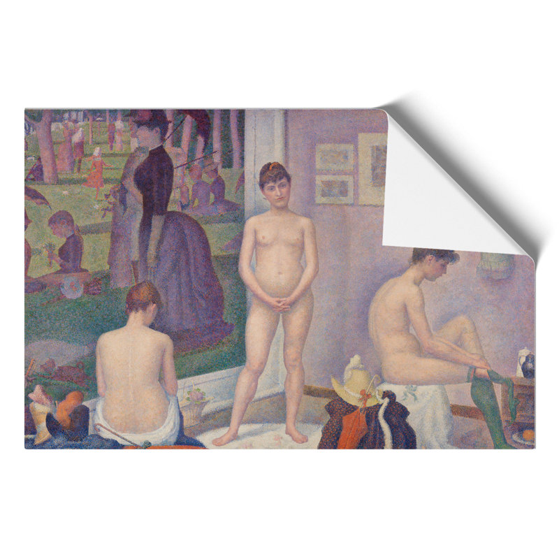 Models by Georges Seurat - 1 Piece Painting, 30cm H x 42cm W x 0.1cm D