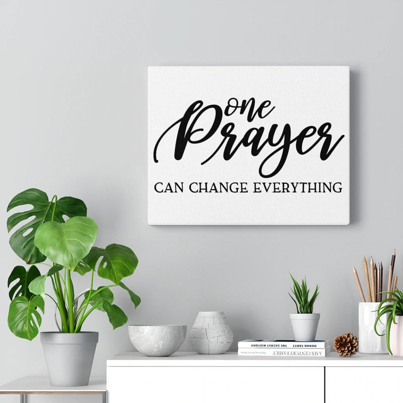 One Prayer - Wrapped Canvas Print