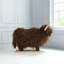 Highland Cow Animals Wood Garden Statue