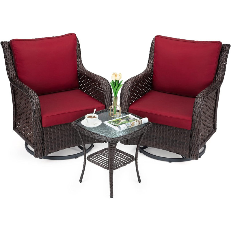 Chaise berçante Necko, Rouge
