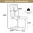 Modern Luxe Faux Leather Dining Chair Set of 4, Thick Foam Dining Chairs, C Shaped Kitchen Chairs for Dining Room, Conference Room-1483919086