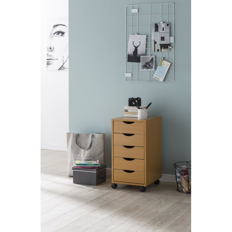 Holford 33 cm W 5 -Drawer Filing Cabinet