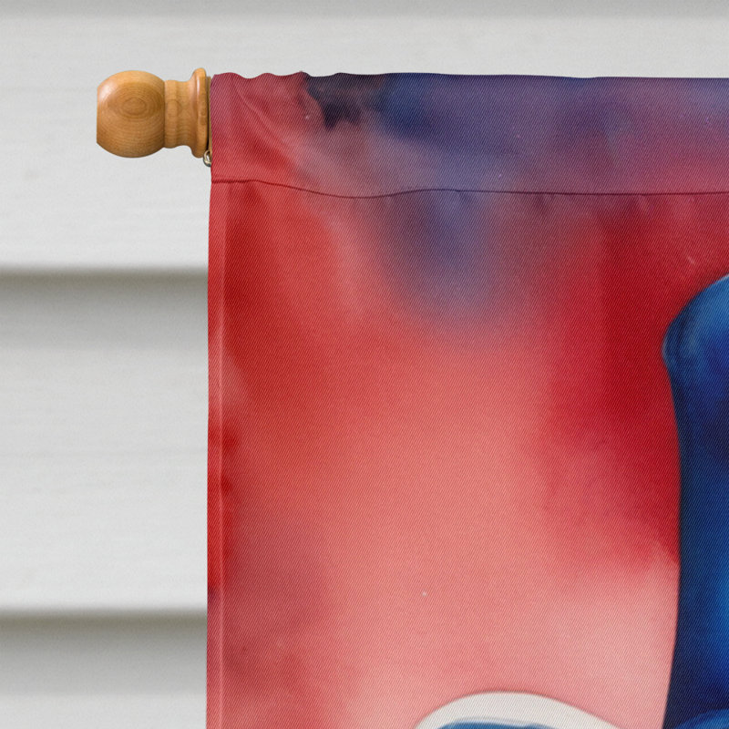 Drapeau patriotique de la maison américaine, Bouledogue anglais brun