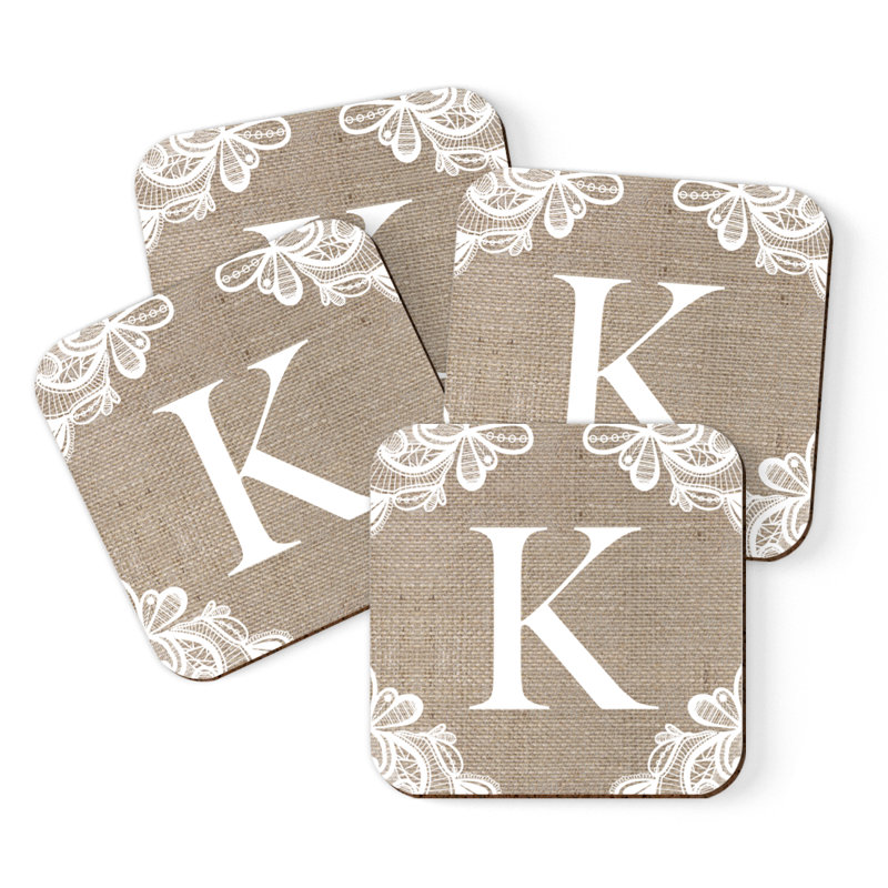 Sous-verres Café à monogramme, K