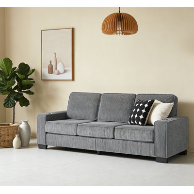 ,Modern Compressed Couch 3-Seater Sofa