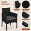 Outdoor Rattan Chairs and Side Table-1854214462